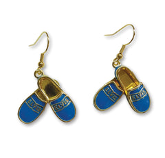 Elvis Earrings - Blue Suede Shoes