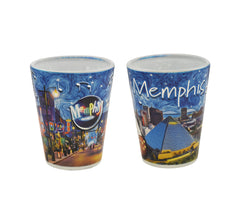 Memphis Shot Glass - Starry Night