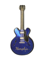Memphis Magnet - Foil Guitar Blue