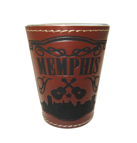 Memphis Shot Glass - Leather