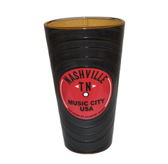Nashville Pint Glass - Record Embossed
