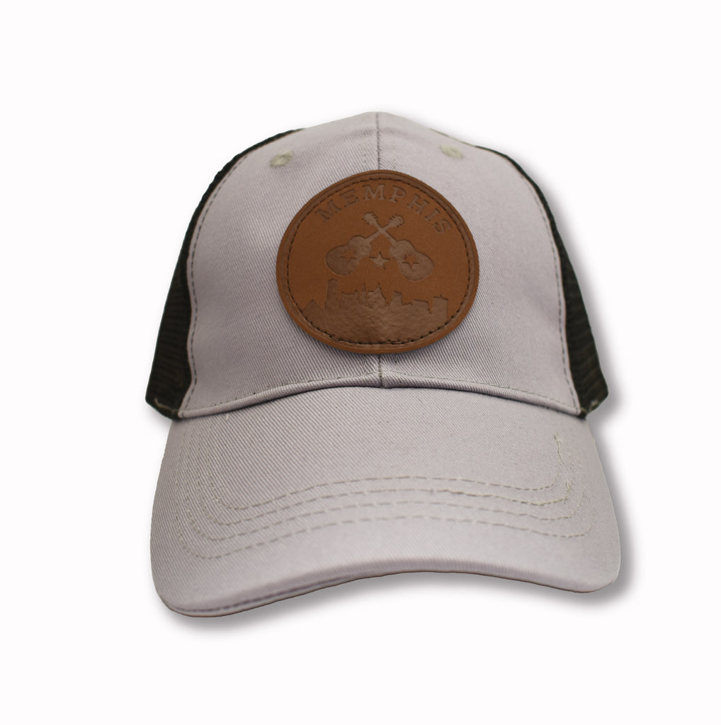 Nashville Cap/Trucker Hat - Gray And Black Mesh