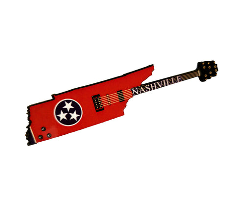 Nashville Magnet - State Flag Guitar