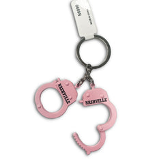 Nashville Key Chain - Handcuffs Pink