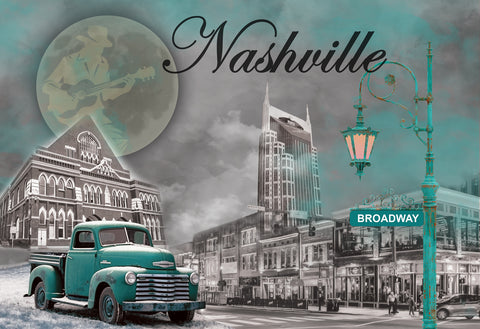 Nashville Postcard - Smoky Night - Pack of 50