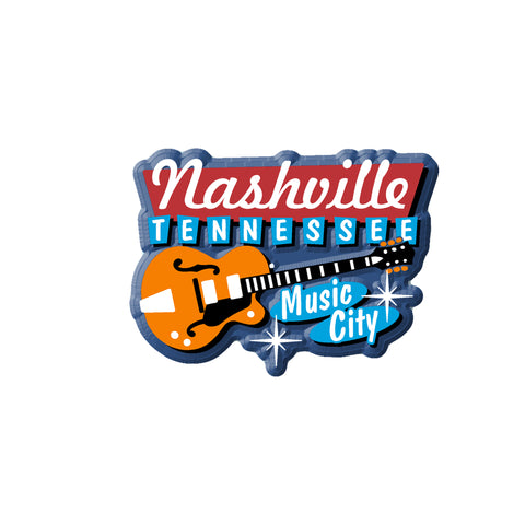 Nashville Magnet - Guitar Sign