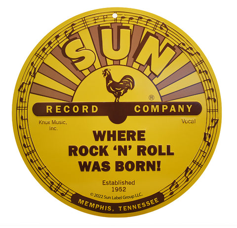 Sun Record Tin Sign Where Rock "N" Roll Was Born!