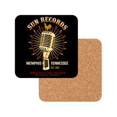 Sun Record Coaster with Microphone