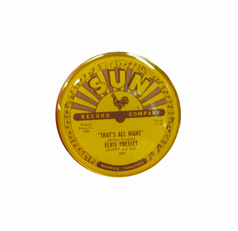 Sun Record Pin Elvis All Right