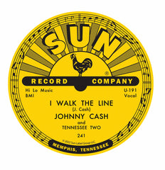 Sun Record Magnet Tin Johnny Cash I Walk The Line