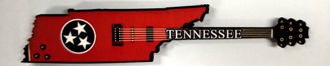 Tennessee Magnet - State Flag Guitar