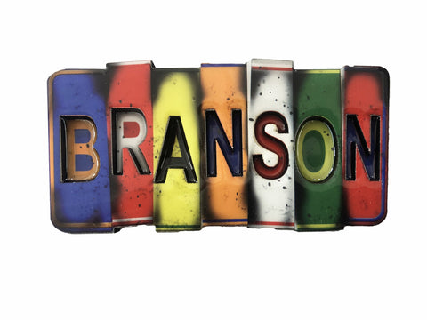 Branson Magnet - Rustic License Plate