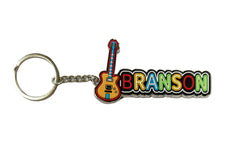 Branson Keychain - Guitar PVC Metal