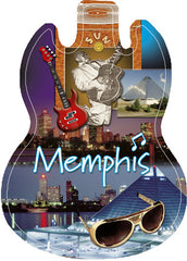 Memphis Mouse Pad Collage Sunglasses Guitar