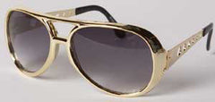 Elvis Sun Glasses Gold