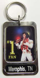 Elvis Key Chain - # 1 Fan Memphis