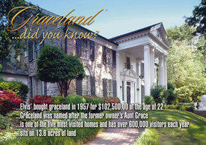 Elvis Postcard Did You Know Graceland