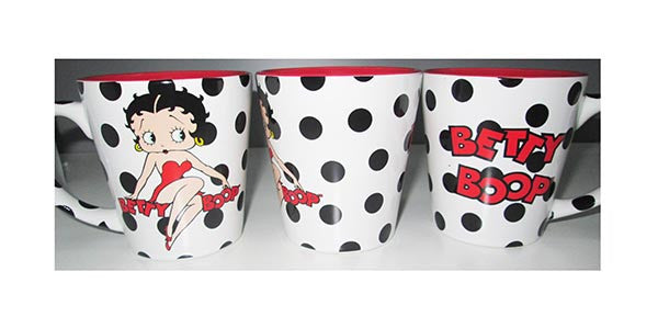 Betty Boop Mug Polka Dots Latte