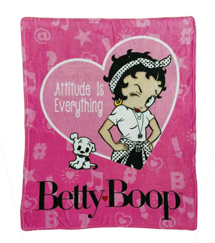 Betty Boop Throw Blanket - Attitude