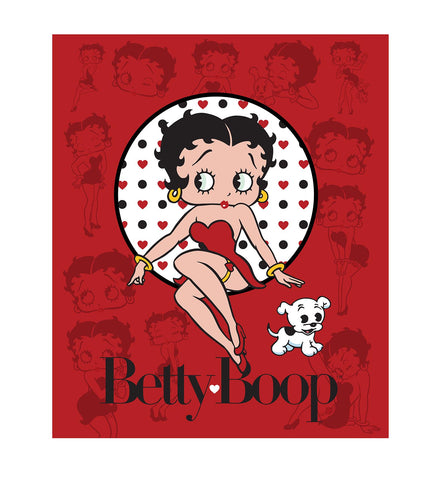 Betty Boop Throw Blanket - Silhouettes