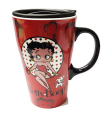 Betty Boop Mug - Red w/ Lid