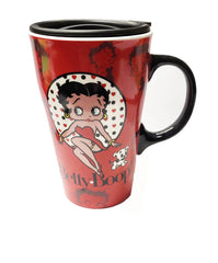 Betty Boop Mug - Red w/ Lid