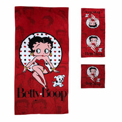 Betty Boop Bath Towel Set - Red 3pc