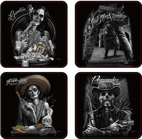 David Gonzales Art Coasters Western - 4/Set -