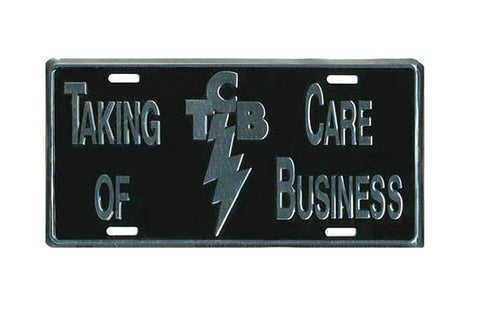 Elvis License Plate TCB