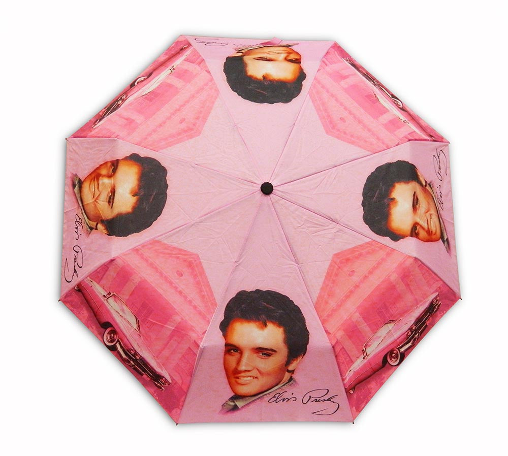 Elvis Umbrella Pink w/Guitars