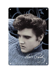Elvis Sign Blue Sweater