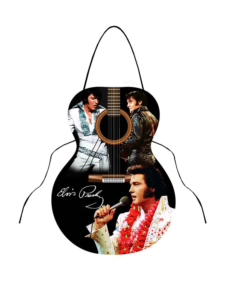 Elvis Apron Guitar Shape 3 Images