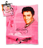 Elvis Throw Blanket "Pink w/ Guitars"
