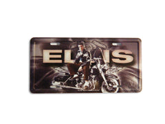 Elvis Magnet - License Plate Motorcycle w/Wings