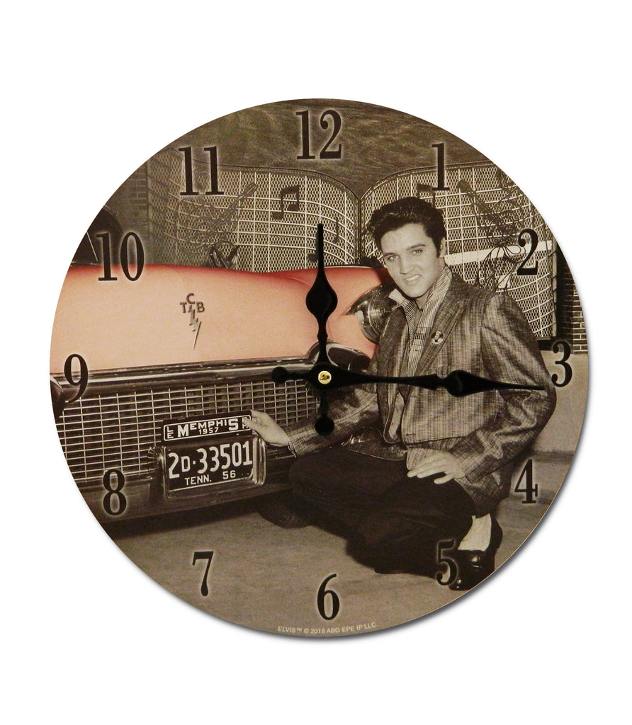 Elvis Clock w/Car