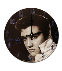 Elvis Clock Black & White Photo