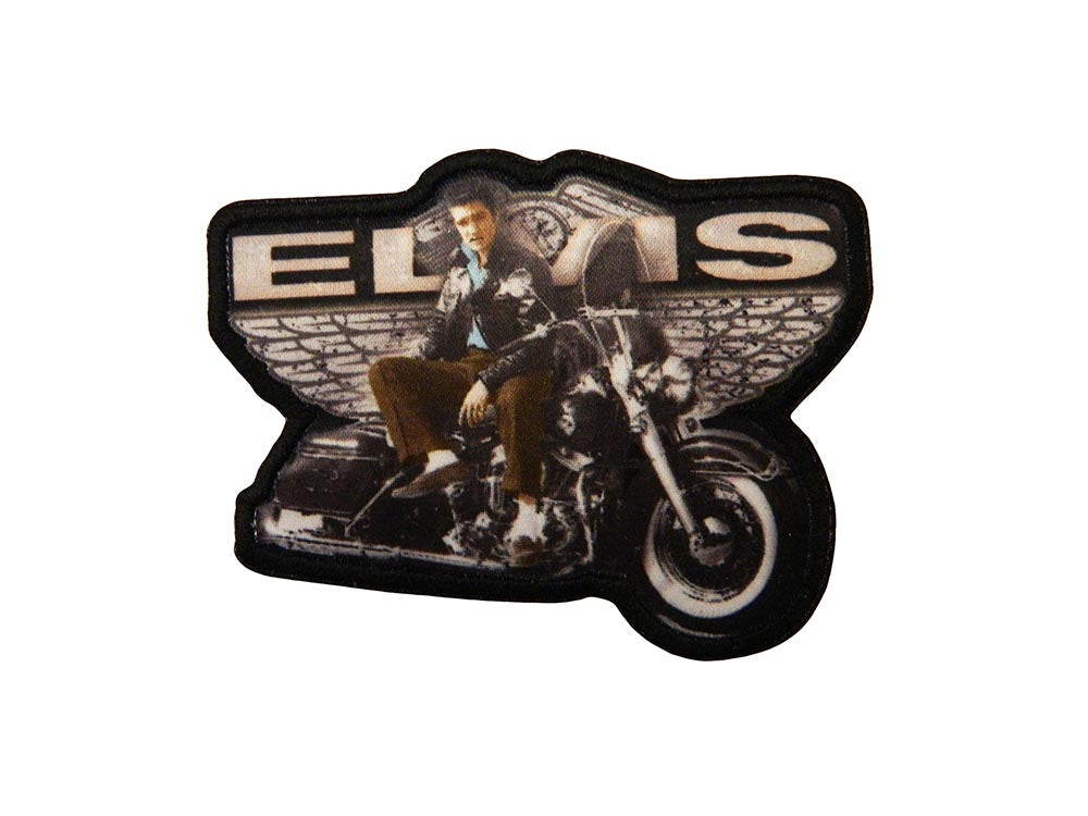 Elvis Patch Iron On  Motorcycle