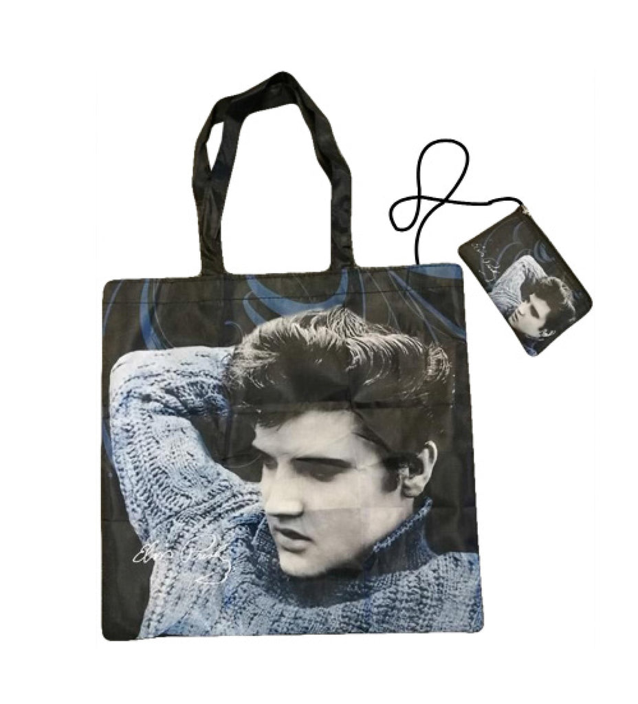 Elvis Bag w/ Pouch Blue Sweater -