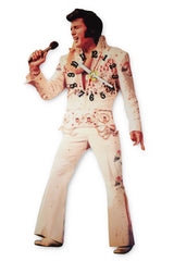 Elvis Clock Swinging Legs White Jumpsuit