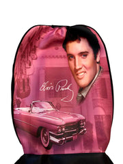 Elvis Universal Seat Cover Pink w/ Guitars