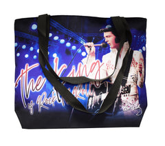 Elvis Tote Bag The King Blue w/White Jumpsuit