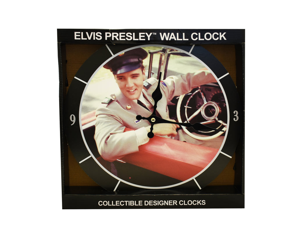 Elvis Clock Army in the Car