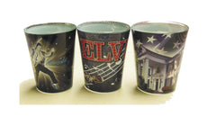 Elvis Shot Glass -Set of 3 -
