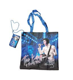 Elvis Bag w/Pouch The King Blue w/White Jump