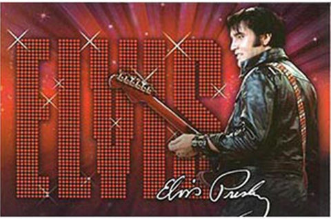 Elvis Postcard - '68 Leather -