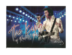 Elvis Postcards The King Blue