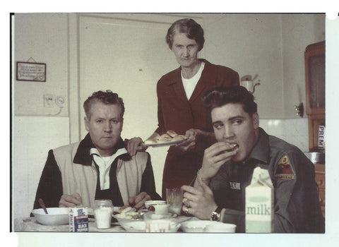 Elvis Postcards Family Table