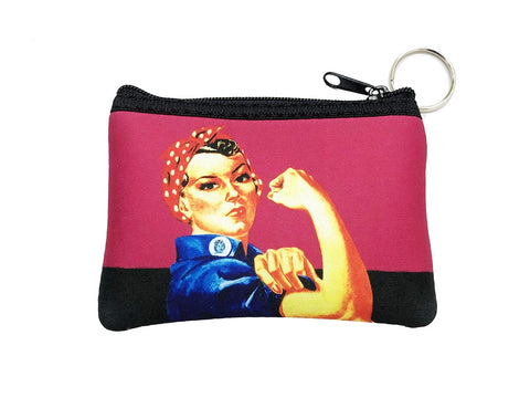 Rosie The Riveter Key Chain/Coin Purse We Can Do It!