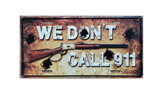 License Plate - Don't Call 911