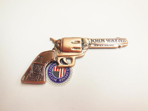 John Wayne Bottle Opener Magnet Copper Pistol